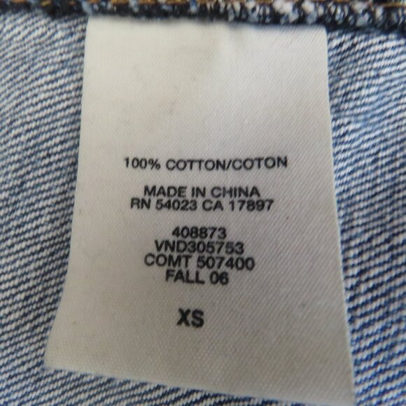 Vintage Gap 1969 Limited Edition Distressed Blue Denim Jean Jacket XS - Picture 5 of 16